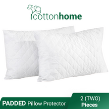BIGSELLER DONT BUY Padded Pillow Protectors 2 Pcs : Double Sided padded with ZIP: *ASSORTED* cottonhome