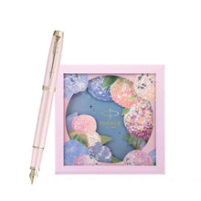 PARKER Hydrangea IM Kreatif Siri Bunga untuk Wanita Kotak Hadiah Pen Pancut Logam