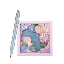 PARKER Hydrangea IM Kreatif Siri Bunga untuk Wanita Kotak Hadiah Pen Pancut Logam