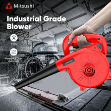 Mitsushi MGFJ25 220V 700W Economy Air Blower 2 IN 1 Electric Dust Aspirator Vacuum Blower Leaf Dust Extractors Blowing Dust Collecting Sweeper Blower Cleaner