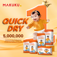 【B1T1】MAKUKU Diaper Quick Dry Tape and Pull Up Pants 50pcs Baby M L XL XXL XXXL Ultra Thin Soft and Breathable