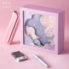 PARKER Hydrangea IM Kreatif Siri Bunga untuk Wanita Kotak Hadiah Pen Pancut Logam