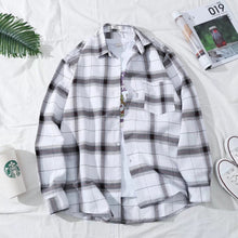 BEST PRODUCTSummer Simple Korean Style Long Sleeve Plaid  Men Fashion Top Baju Kemeja Lelaki Lengan