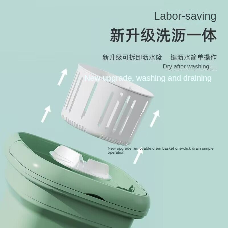 Bigseller Mini Folding Washing Machine Multi-Function Washing Machine Integrated Baby Clothes Underwear Cleaning
