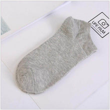 company name 5 Pairs Women Socks Breathable Sports socks Solid Color Boat socks Comfortable Cotton A