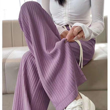 company name Fashion Women High Elastic Wide-leg Long Pants Loose Pants High Waist Seluar Panjang Wa