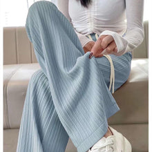 company name Fashion Women High Elastic Wide-leg Long Pants Loose Pants High Waist Seluar Panjang Wa