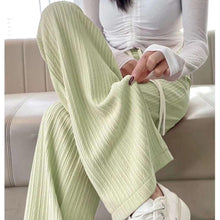 company name Fashion Women High Elastic Wide-leg Long Pants Loose Pants High Waist Seluar Panjang Wa