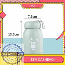 company name Tumbler Hot and Cold Thumbler Thermal Bottle Rabbit Kids Vacuum Cup Coffee Mug Holiday