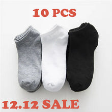company name 5 Pairs Women Socks Breathable Sports socks Solid Color Boat socks Comfortable Cotton A