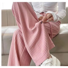 company name Fashion Women High Elastic Wide-leg Long Pants Loose Pants High Waist Seluar Panjang Wa
