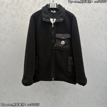 Original Label 1:1 MⓄNCLⒺR Emblem Lamb Wool Teddy Fleece Warm Coat Cotton Jacket Unisex
