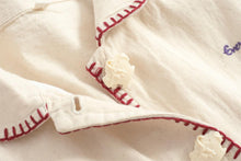 Japanese Strawberry Cat Multi-embroidered Double Pocket Jacket
