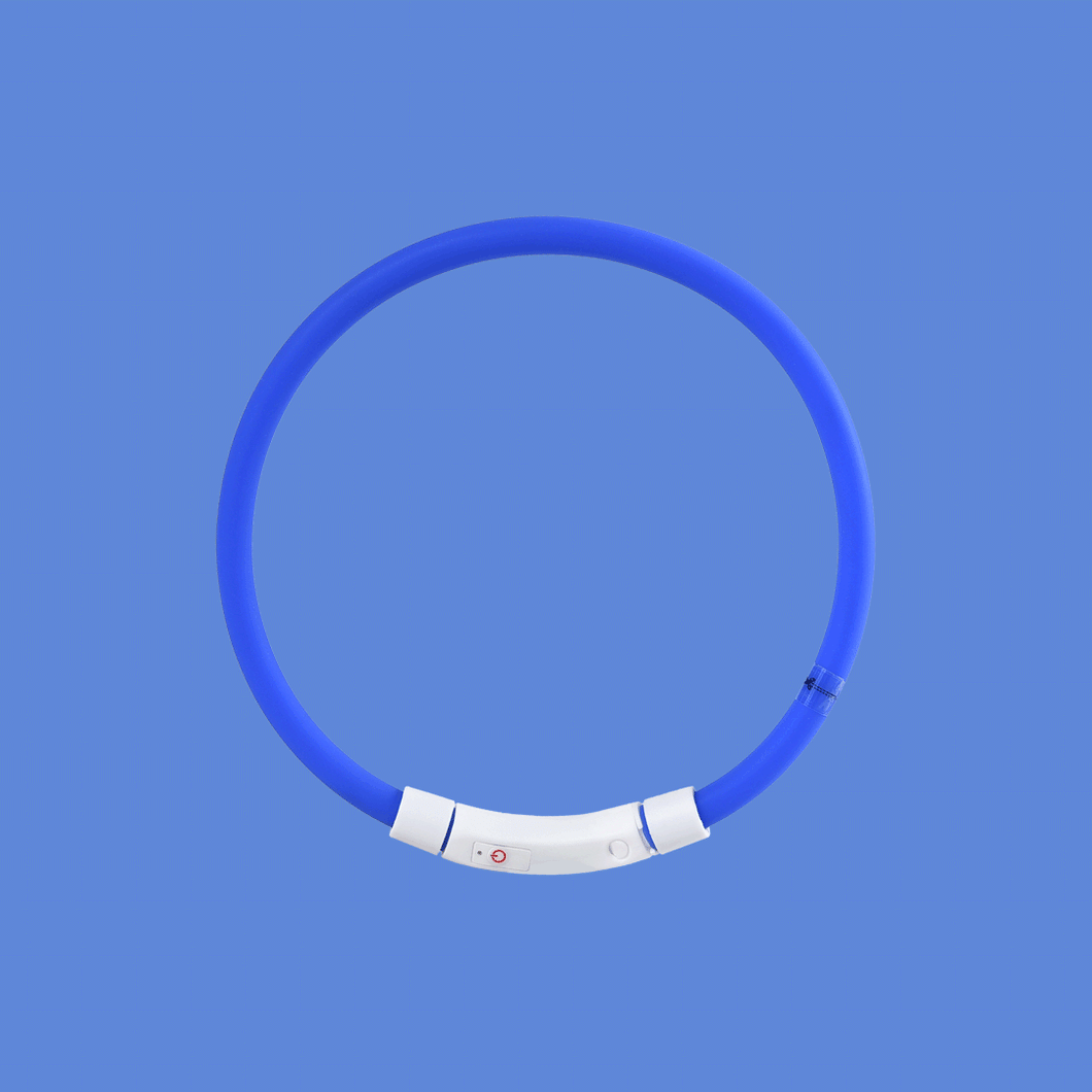 Pet Light Collar Anti-Lost Collar for Dogs Pet Collars (Blue)