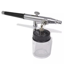 airbrush kit with glass jar and nozzles 0.2 / 0.3 / 0.5 mm