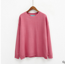 Women Candy Colors Pullover Sweater