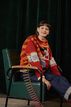 Contrast vintage children's haircut pullover sweater