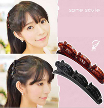 Braided headband small clip bangs fixed artifact hair band