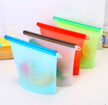 Silicone fresh-keeping bag vacuum sealed bag food frozen storage bag refrigerator food fruit storage bag