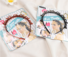 Braided headband small clip bangs fixed artifact hair band