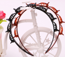 Braided headband small clip bangs fixed artifact hair band