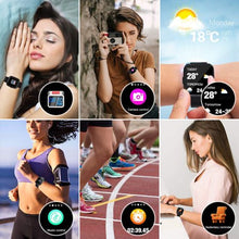 APPIE Fitness Tracker Waterproof Smart Watch with Full Touch Screen Sleep Heart Rate Monitor Blood Pressure Wrist Watch Activity Sport Watch for Men Women