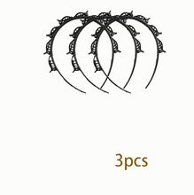 Braided headband small clip bangs fixed artifact hair band