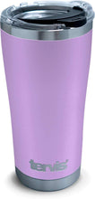 Tervis Stainless Steel Insulated Tumbler with Black with Gray Lid, 24 oz Water Bottle, Silver