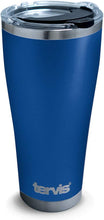 Tervis Stainless Steel Insulated Tumbler with Black with Gray Lid, 24 oz Water Bottle, Silver
