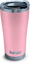 Tervis Stainless Steel Insulated Tumbler with Black with Gray Lid, 24 oz Water Bottle, Silver