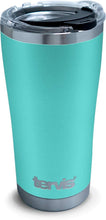 Tervis Stainless Steel Insulated Tumbler with Black with Gray Lid, 24 oz Water Bottle, Silver