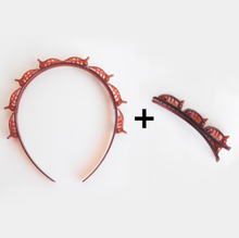 Braided headband small clip bangs fixed artifact hair band