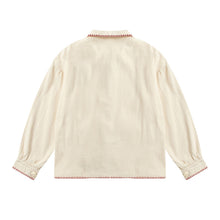 Japanese Strawberry Cat Multi-embroidered Double Pocket Jacket