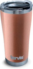 Tervis Stainless Steel Insulated Tumbler with Black with Gray Lid, 24 oz Water Bottle, Silver