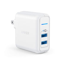Anker Elite USB Charger, Dual Port 24W Wall Charger, PowerPort 2 with PowerIQ and Foldable Plug, for iPhone Xs/XS Max/XR/X/8/7/6/Plus, iPad Pro/Air 2/Mini 3/Mini 4, Samsung S4/S5, and More