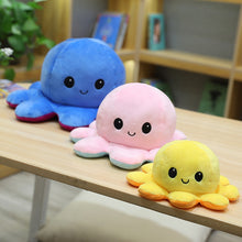 20/30/40cm Reversible Flip Octopus Plush Stuffed Toy Soft Animal Home Accessories Cute Animal Doll Children Gifts Baby Companion Plush Toy