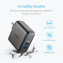 Anker Elite USB Charger, Dual Port 24W Wall Charger, PowerPort 2 with PowerIQ and Foldable Plug, for iPhone Xs/XS Max/XR/X/8/7/6/Plus, iPad Pro/Air 2/Mini 3/Mini 4, Samsung S4/S5, and More