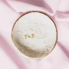 Personalized Jewelry Dish Flower Ring Holder Engagement Gift for Bride