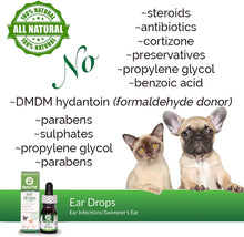 NaturPet Ear Drops | Natural Ear Infection Medicine for Dogs and Cats | Ear Cleaning | Wax, Yeast, Itching, Odours