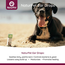 NaturPet Ear Drops | Natural Ear Infection Medicine for Dogs and Cats | Ear Cleaning | Wax, Yeast, Itching, Odours