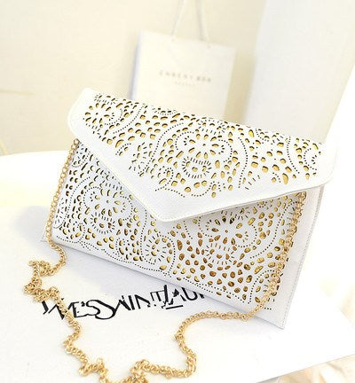 Hollow Out Chain Shoulder Crossbody Day Clutch Women Messenger Bags Ladies Handbags Bolsas Femininas Sac A Main Femme De Marque
