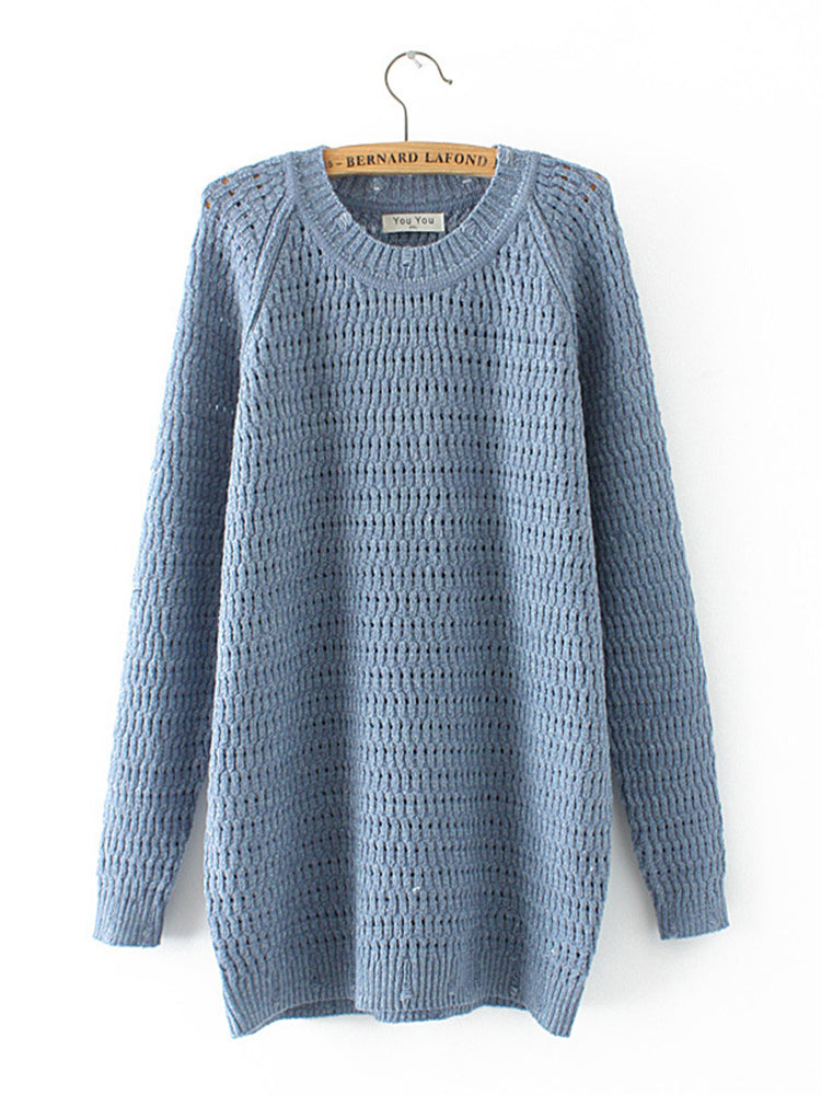 Casual Hollow Sweater