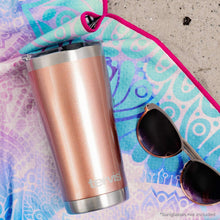 Tervis Stainless Steel Insulated Tumbler with Black with Gray Lid, 24 oz Water Bottle, Silver