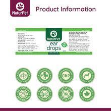 NaturPet Ear Drops | Natural Ear Infection Medicine for Dogs and Cats | Ear Cleaning | Wax, Yeast, Itching, Odours