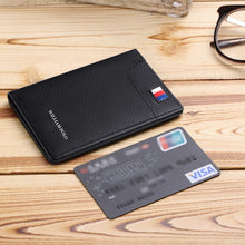 WILLIAMPOLO Genuine leather small card holder men's short ultra-thin credit card multi-card mini Cowhide coin Men Slim Wallet