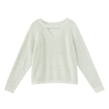 Metersbonwe  Knitted Sweater Women Pullovers V neck Autumn Winter Women Mix Colour Sweaters Korean Style Loose Fit
