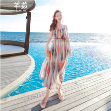 Bohemian seaside holiday travel Summer Sundress Vintage Short Sleeve Long Party Maxi Long Dress Casual Robe Vestidos