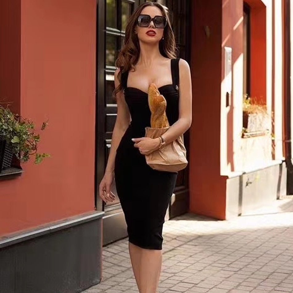 Adyce 2020 New Summer Green Bandage Dress Women Sexy Sleeveless Spaghetti Strap Red Club Celebrity Evening Party Dress Vestidos