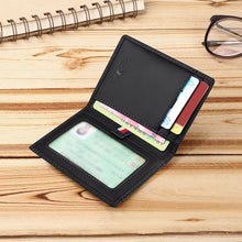 WILLIAMPOLO Genuine leather small card holder men's short ultra-thin credit card multi-card mini Cowhide coin Men Slim Wallet