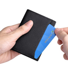 WILLIAMPOLO Genuine leather small card holder men's short ultra-thin credit card multi-card mini Cowhide coin Men Slim Wallet